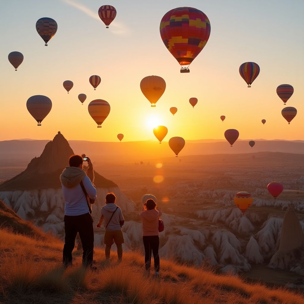 Kapadokya sıcak hava balonları